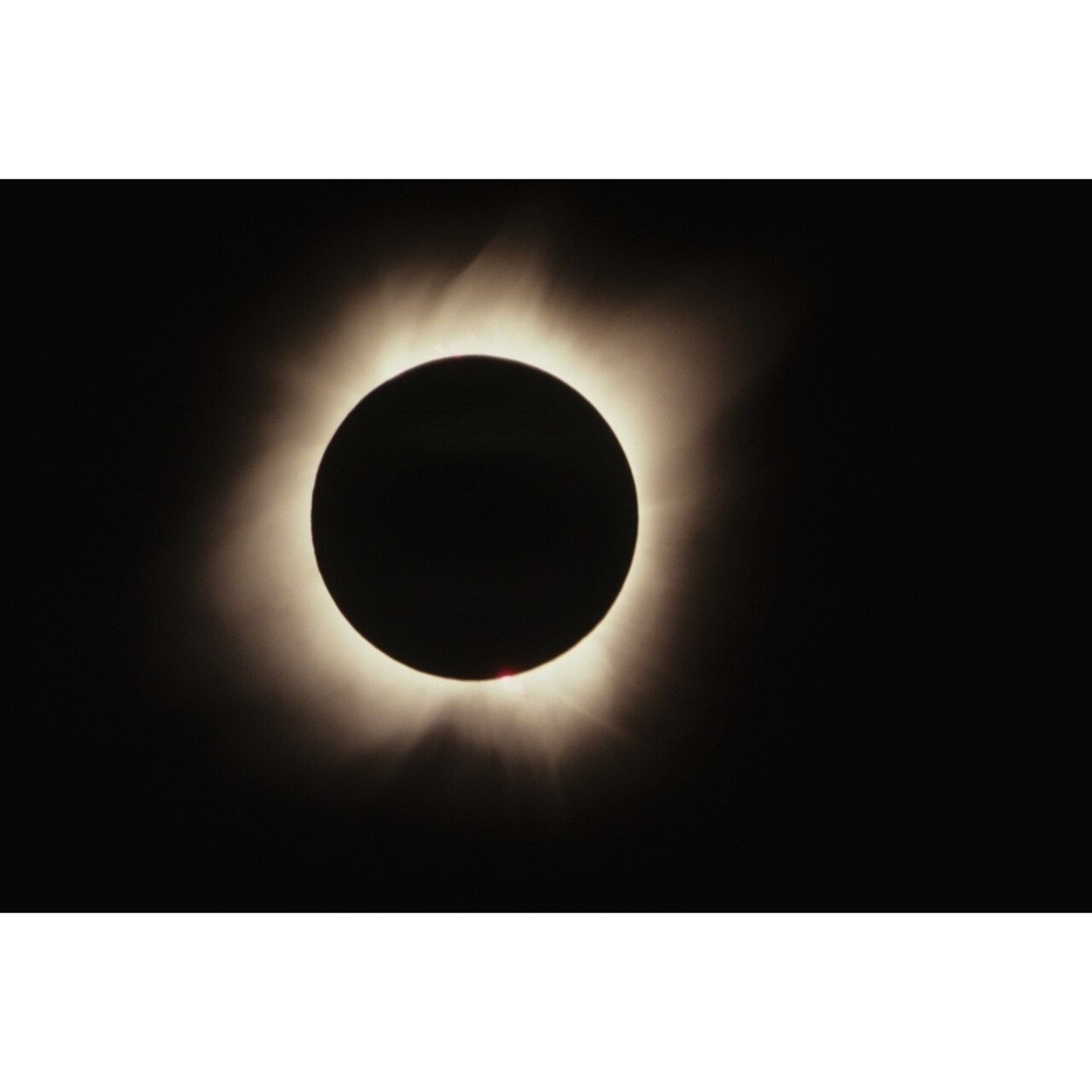 Hawaii July 11 1991 Solar Eclipse Totality With Solar Flares. Poster Print